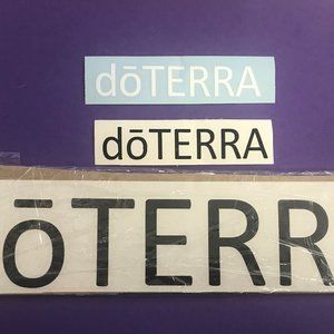Lot of 3 Doterra die cut decal stickers NEW